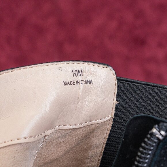 Pelle Moda Women Erla Black Suede Wedge Ankle Zip Boots sz 10 - Picture 8 of 9